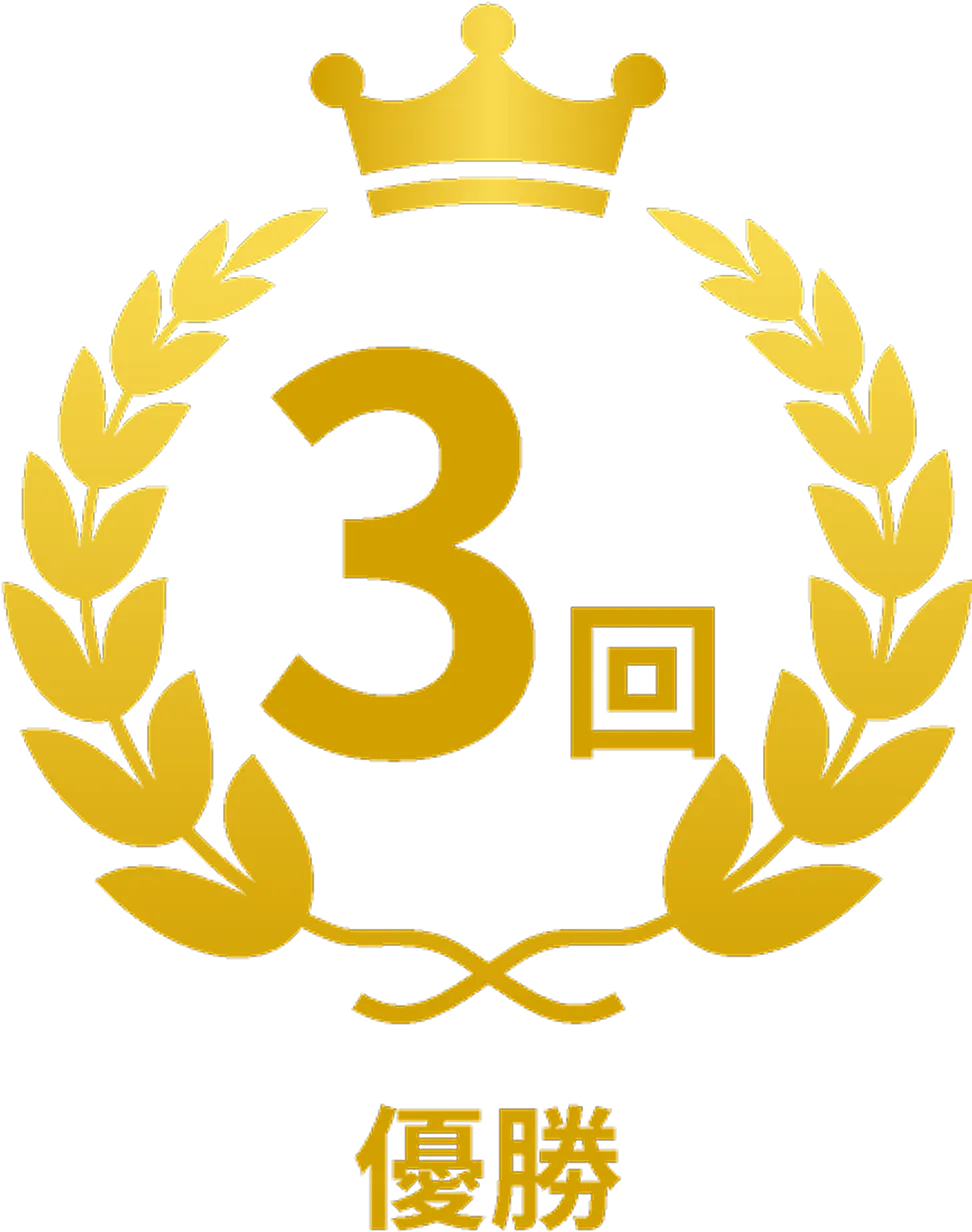 優勝 3回